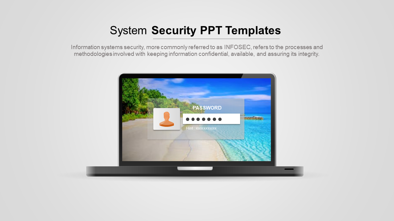 Free - Free Security PowerPoint Template and Google Slides